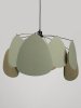 Nowoczesna Lampa Wisząca Lniana Zielona 50 cm Luces Exclusivas 